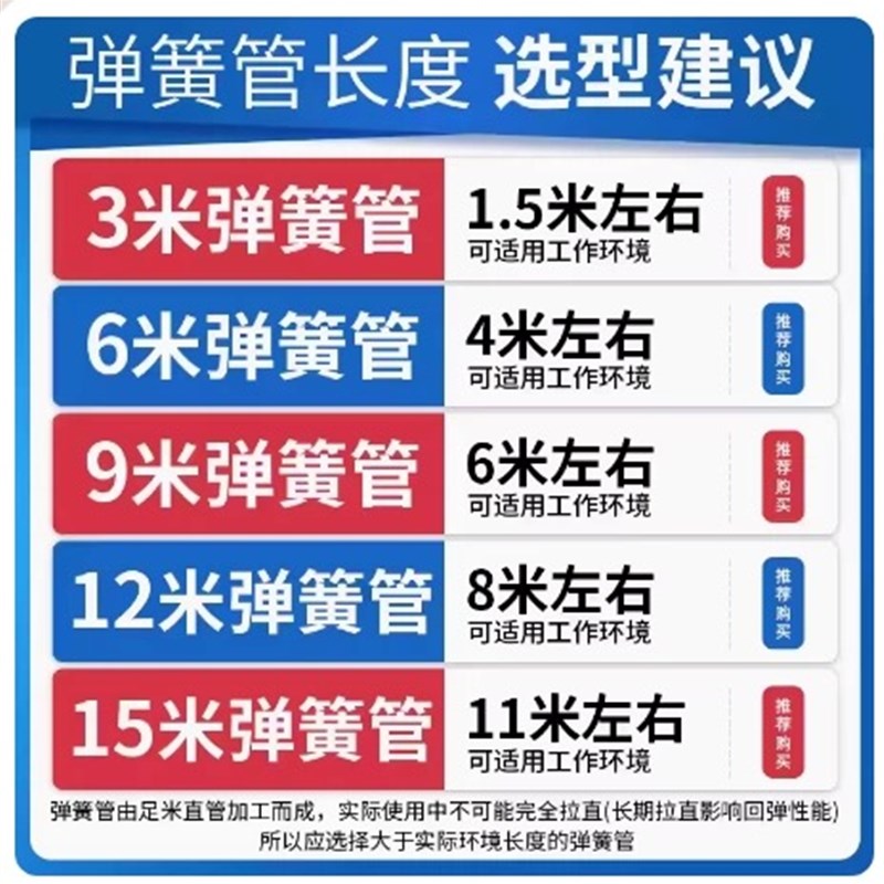 热销PU夹纱弹簧气管软管气动高压伸缩螺旋管空压机气泵防爆充气管