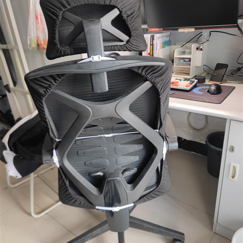 热销定制八九间西昊习格电脑椅子套罩通用办公坐垫套扶手套枕头套