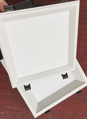 热销白色暗装吊顶led灯19*19天花弹簧卡扣开孔18*18 方形嵌入式吸