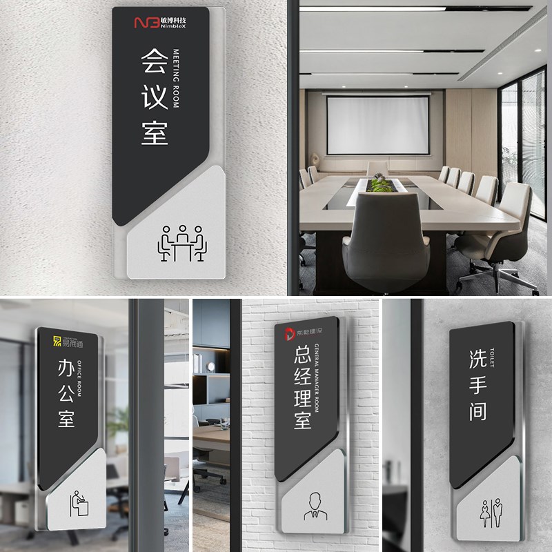 热销会议室标识牌公司部门职称科室牌子门牌号码牌办公室门牌竖版