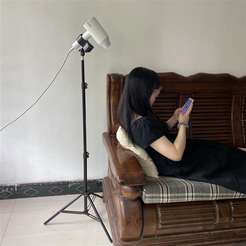 热销吹风机置物支架懒人落地立式三脚架弹簧发夹免手持多功能吹风