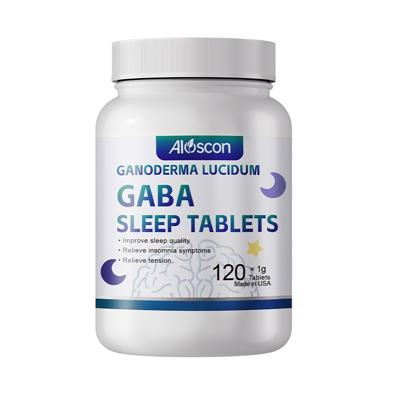 Aloscon阿乐思康美国灵芝睡眠片GABA氨基丁酸睡眠非褪黑素安眠瓶