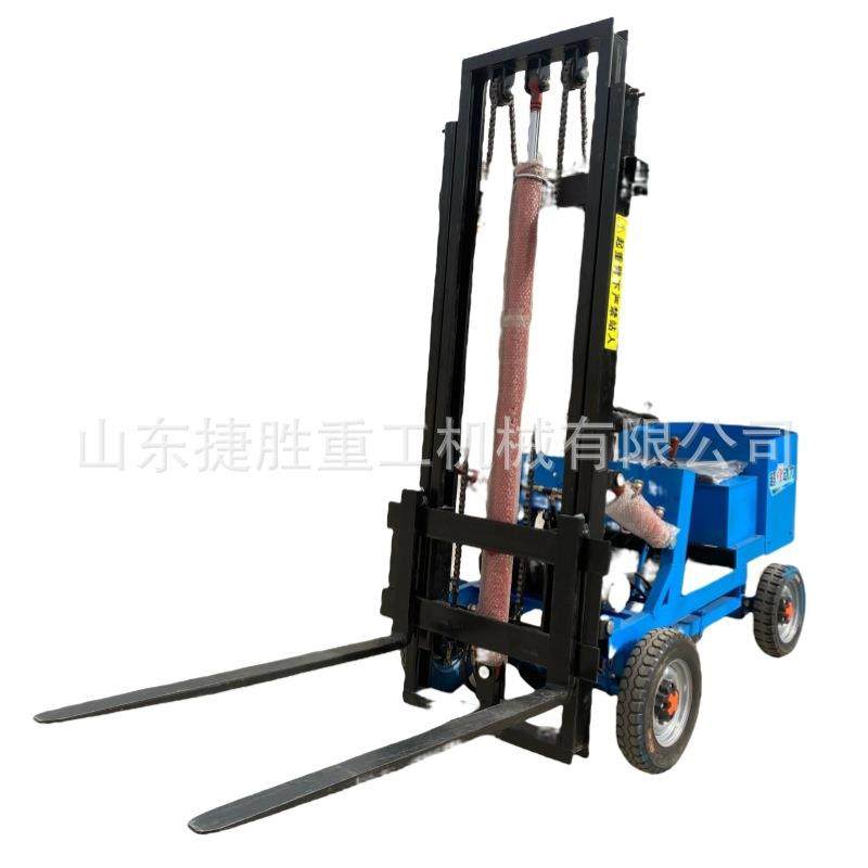 电瓶前移式运输叉车工厂车间小型转运电动叉车工地砂土运输设备