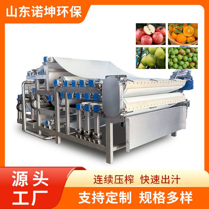 诺坤工厂大型葡萄榨汁机蓝莓沙棘果压汁机饮料厂新鲜青提榨汁设备