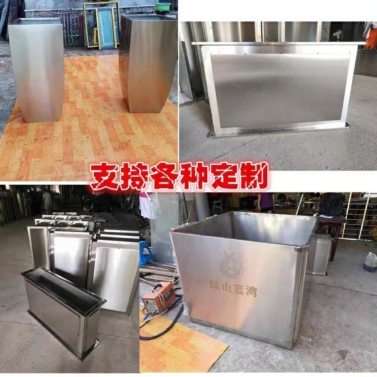 户外花箱铁艺镀锌板不锈钢花盆阳台庭院室外绿植种植箱厂家直销图片