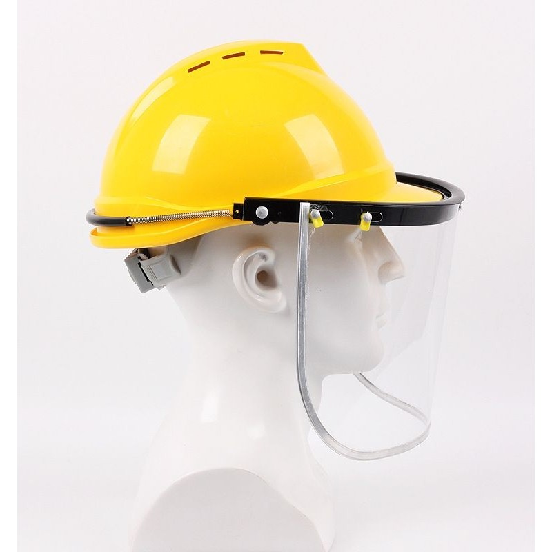 透明防护面罩 安全帽式头戴面罩厂家 防冲击防飞溅安全防护面具,五金/工具,防护面罩,淘宝优惠券,粉丝福利购,淘宝优惠卷