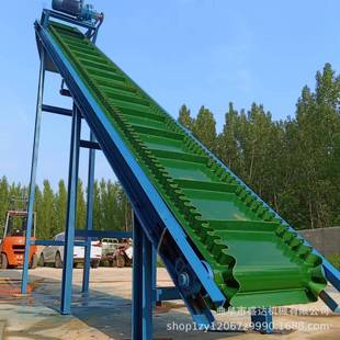 食品用PVC带式 上料机车间流水线皮带爬坡输送机小型提升机价格