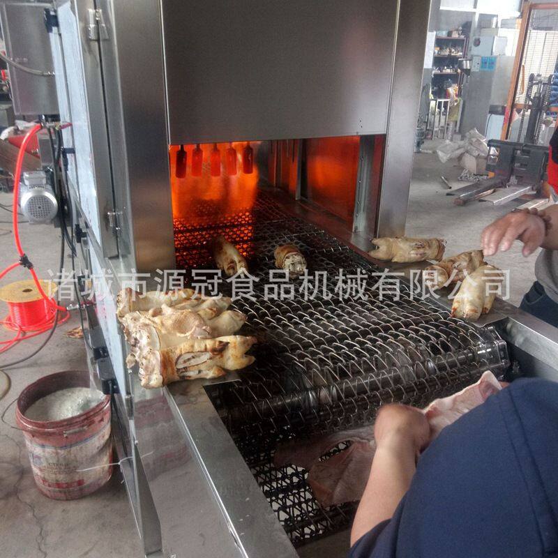 猪蹄鸭翅烧毛机鸡翅液化气燎毛机不锈钢猪皮烤毛机全自动烧椒机