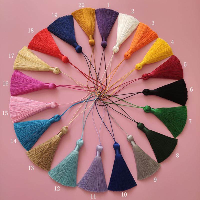 现货8cm短胖流苏穗子 书签挂件垂直冰丝吊穗diy服饰辅料配件