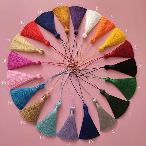 现货8cm短胖流苏穗子 书签挂件垂直冰丝吊穗diy服饰辅料配件