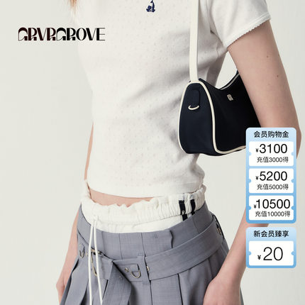 GROVE官方旗舰店 2025SS夏季字母logo款mini手提包GS5AC22M