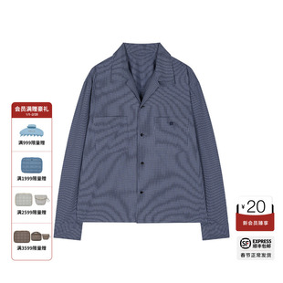 GROVE官方旗舰店女2025PS春季款复古韩系翻领长袖衬衫GS5SH03M