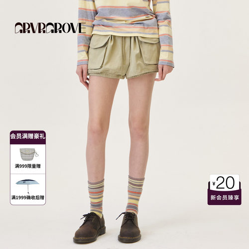 GRVR GROVE官方旗舰店26PS春季袜子条纹彩色韩系长筒袜GP26ACC04