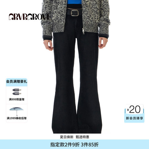 GROVE官方旗舰店 WT冬季款灯芯绒长裤复古休闲下装GCW5PT05