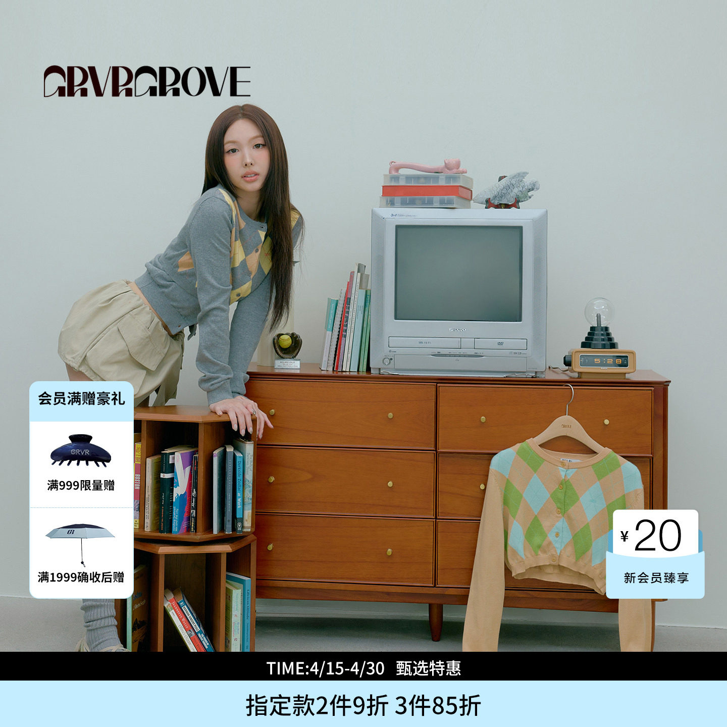 ��������ͬ�GROVE 2026PS�����¿��ë�¿������GP26KNC20��ɫ���� M  669Ԫ