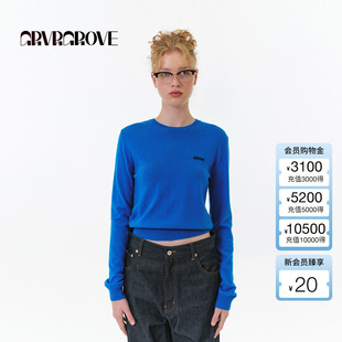 2025FW秋季 女款 新款 针织衫 GF5KN06J 圆领长袖 GROVE官方旗舰店