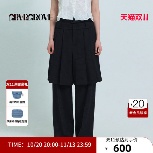 GRVR GROVE官方旗舰店26SS春夏韩系梭织短裤GS26PTC63