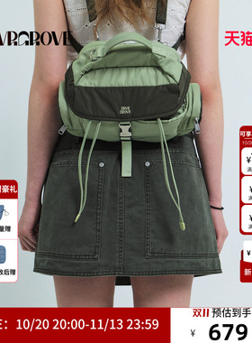 GRVR GROVE官方旗舰店26SS春夏新款韩系撞色双肩包 GS26BGC02