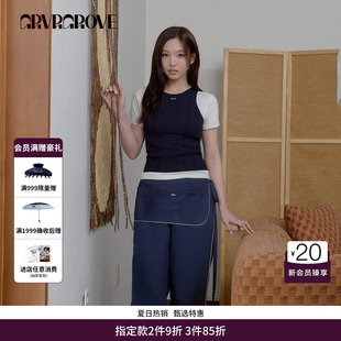 【林娜琏同款】GRVR GROVE官方旗舰店26SS无袖针织衫GS26KNC10