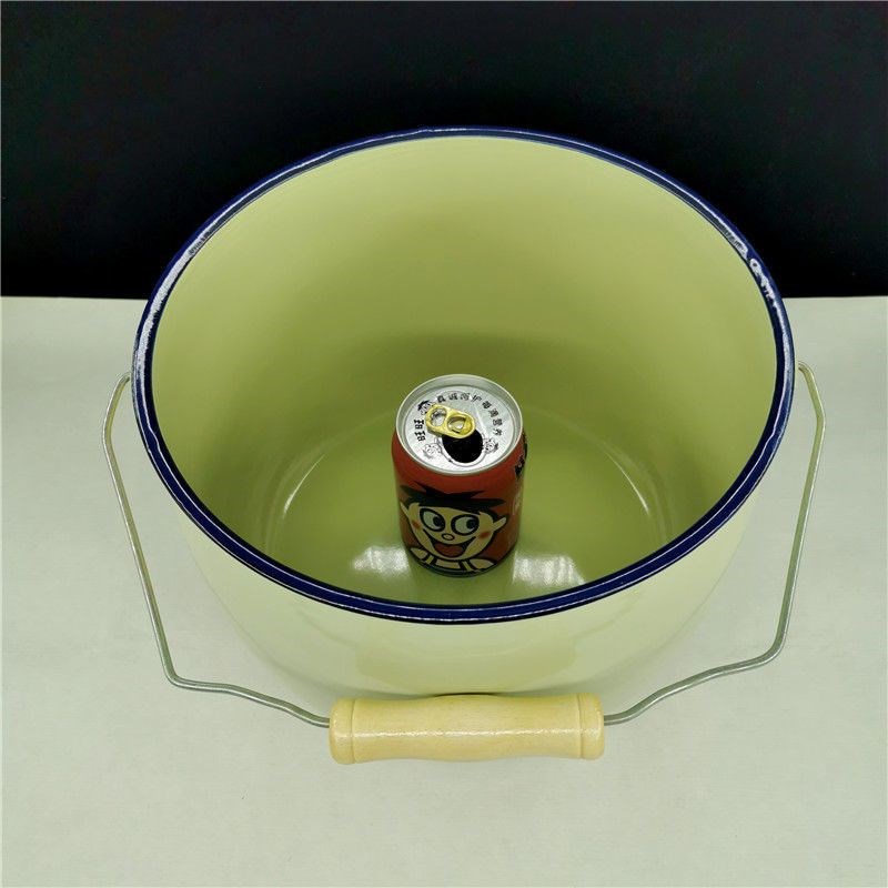 热销搪瓷米桶猪油桶11斤15斤20斤密封防潮防霉油缸水缸储物罐