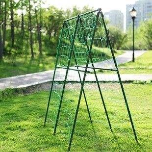 热销园艺花架管植物花盆支撑杆固定支柱爬藤支架包塑钢管葡萄架爬