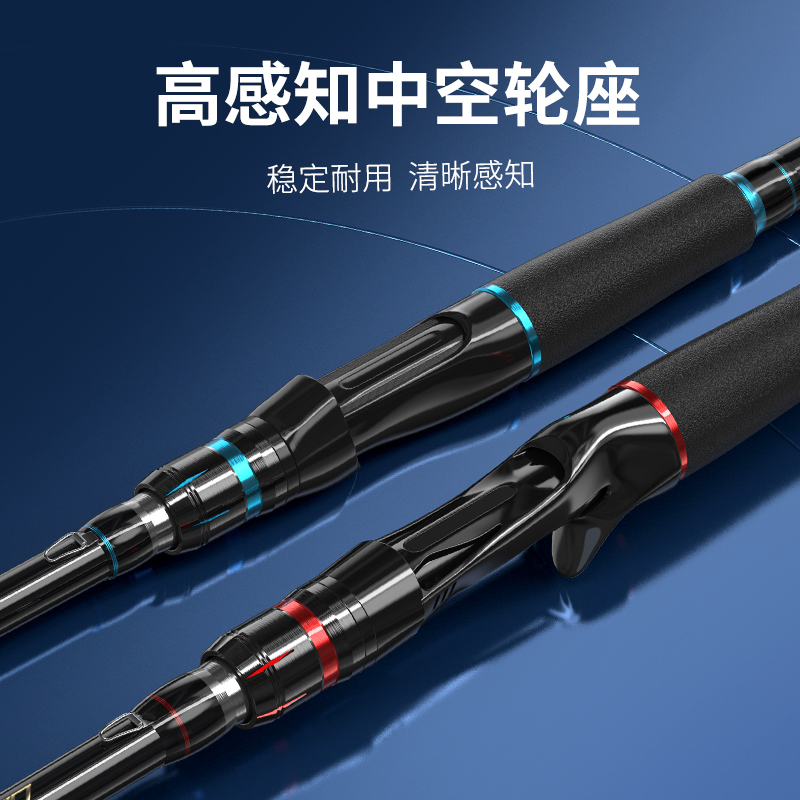 渔之源路亚竿套装全套远投海杆抛竿枪柄水滴轮钓鱼竿新款路亚装备