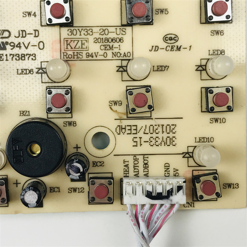 电饭煲/电饭锅配件电路板 30Y33-20-US按键板 控制板 显示板灯板
