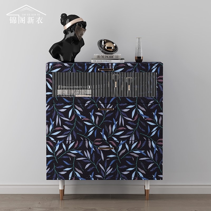 P衣柜贴纸柜子柜门桌面改造旧家具翻新大衣柜壁纸墙纸自粘自贴柜