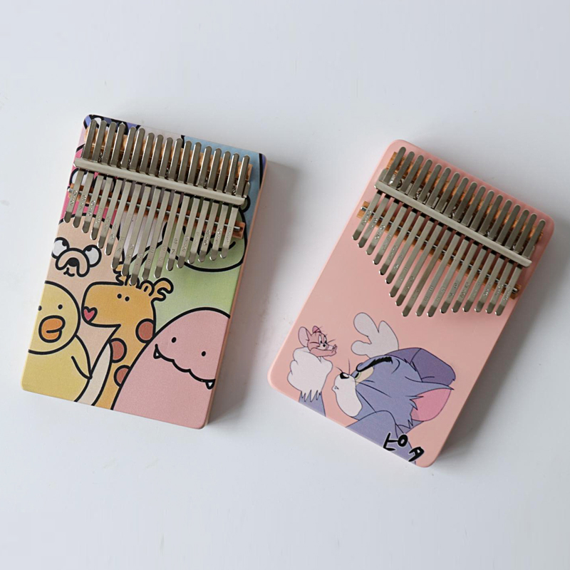 卡通拇指琴卡林巴琴17音卡灵巴琴初学者五指琴乐器女生儿童手指琴