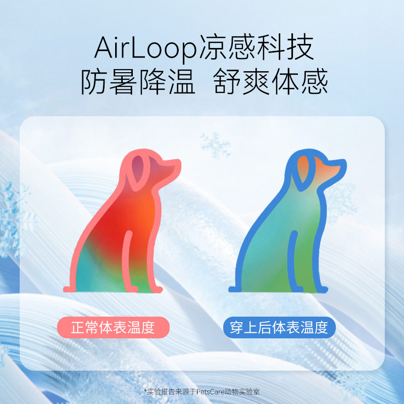 狗狗衣服春夏季降温冰袋凉凉衣可调节牵引背心中小型犬宠物狗衣服