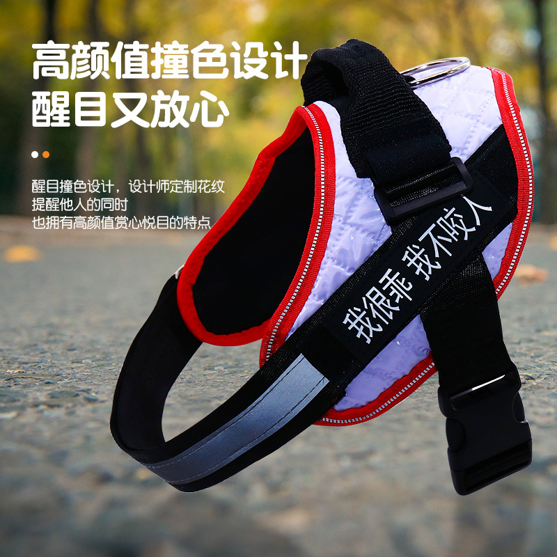 2024宠物狗狗牵引绳可调节背心式胸背带宠物用品狗链