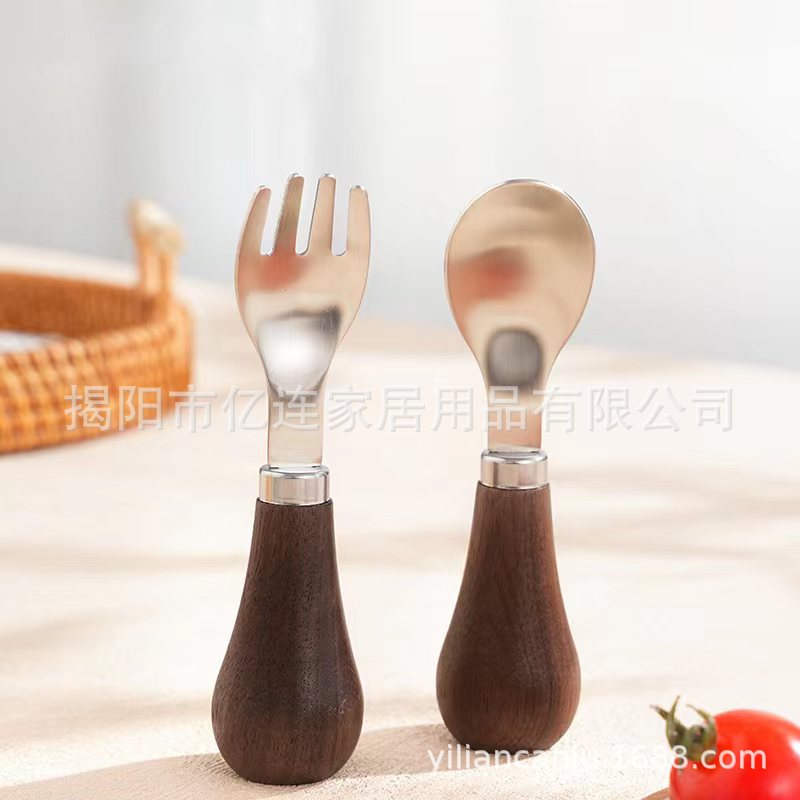 食品级316不锈钢餐具胡桃