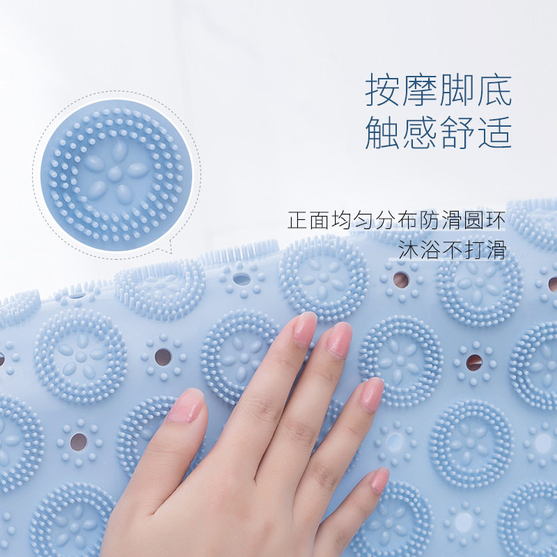圆形浴室防滑垫系列家用淋浴房疏水速干吸盘地垫卫浴地垫按摩款