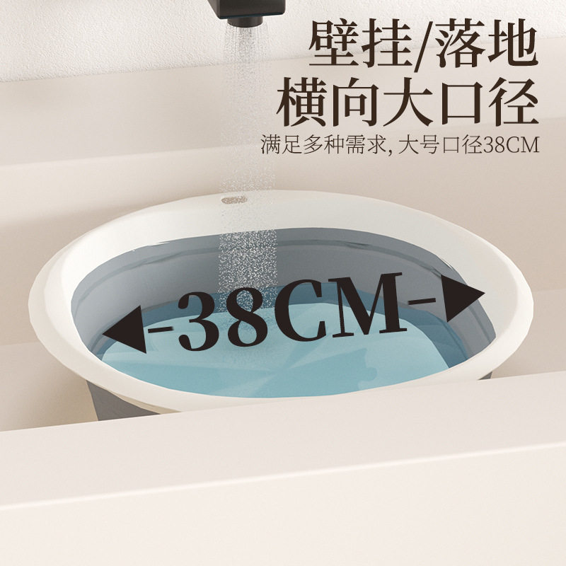 折叠式脸盆家用洗脸洗菜盆学生宿舍面盆式加厚塑料伸缩盆
