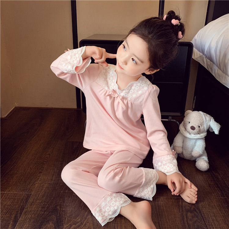 女童家居服套装春秋新款