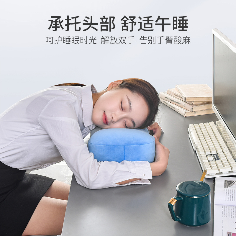 小枕头单人午睡成人小号办公室午休枕式旅行学生记忆棉枕
