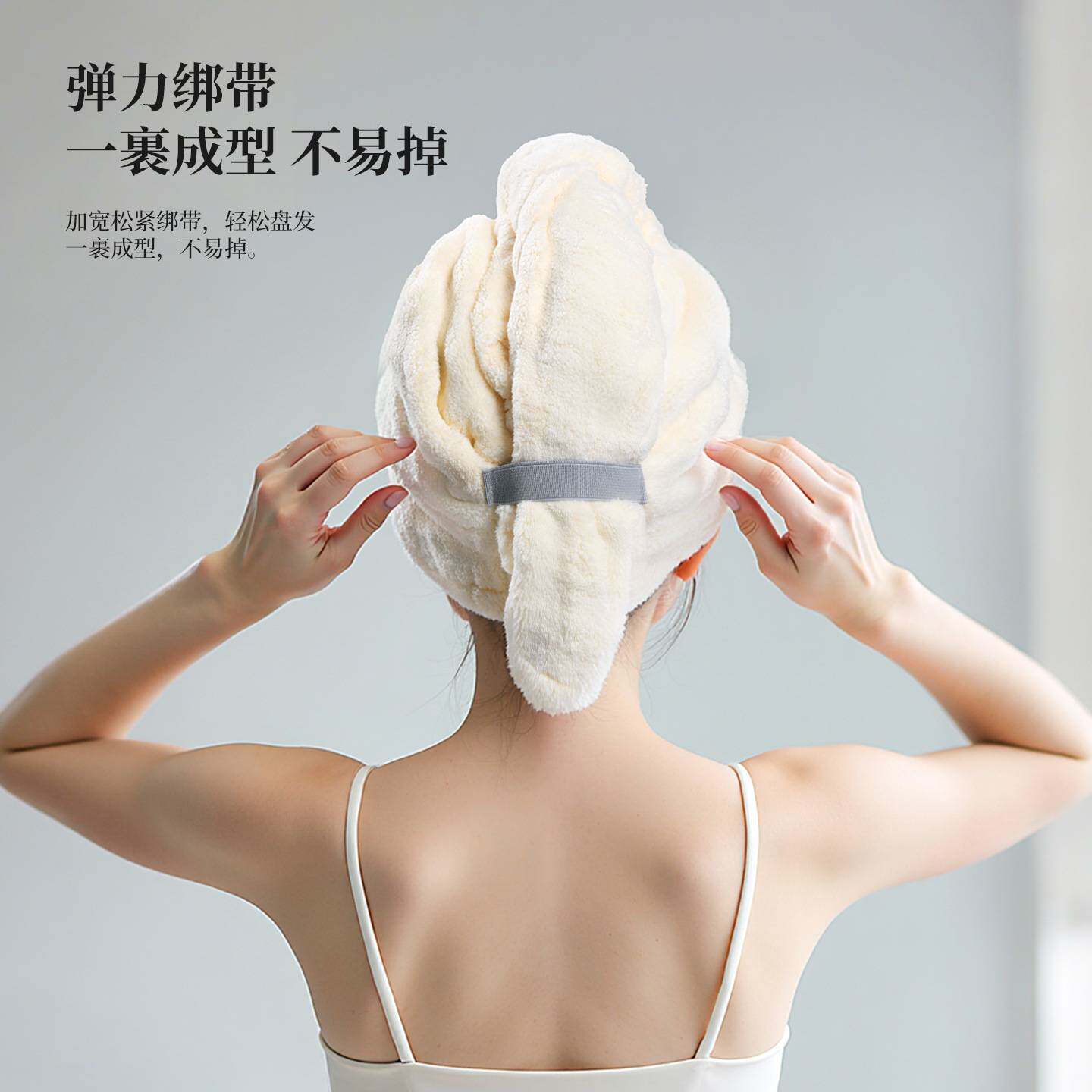 新款加厚干发帽子吸水速干女士干发毛巾洗头发包头巾浴帽