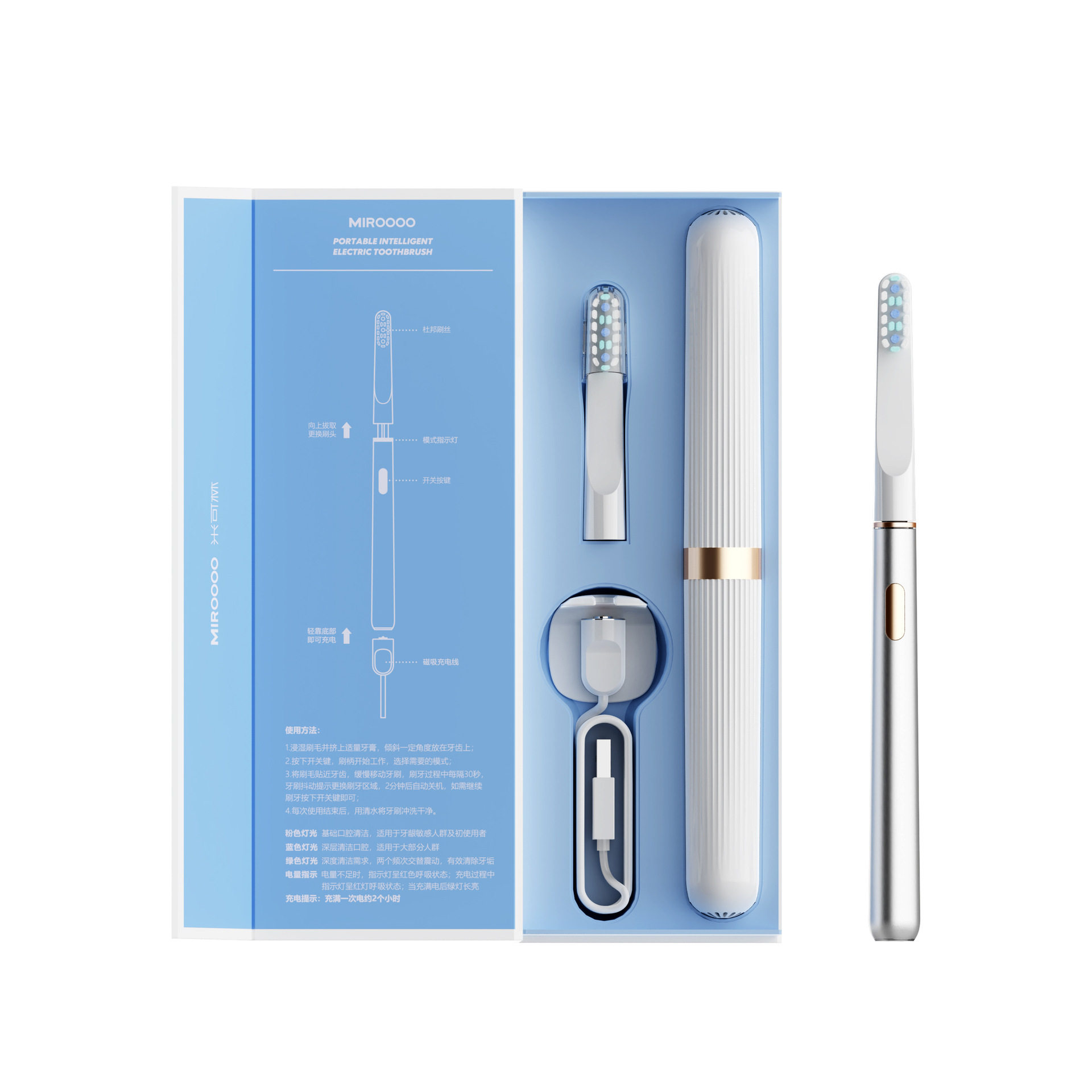 适配米可林电动牙刷头X1型号专用X1X1深层清洁米可林牙刷
