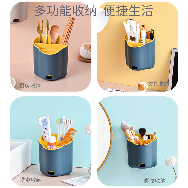 云朵筷子筒置物架沥水多功能餐具收纳架筷子盒筷篓厨房家用可壁挂