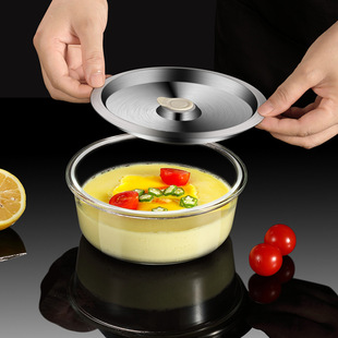 食品级玻璃蒸蛋碗婴儿辅食碗耐高温可蒸煮炖盅带盖宝宝鸡蛋羹蒸碗