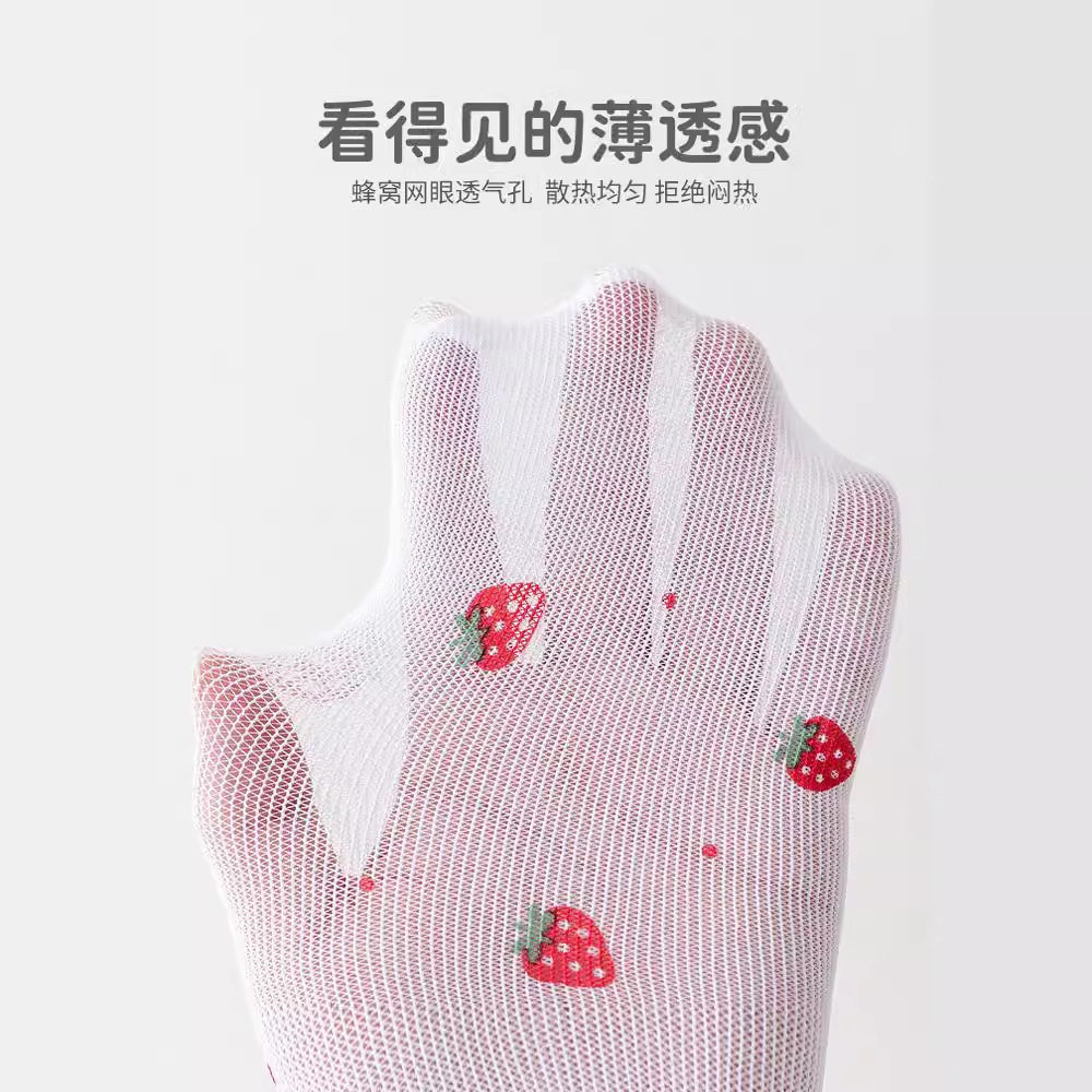 夏季薄款网眼打底裤草莓可爱甜美儿童丝袜连裤袜透气一体裤长袜