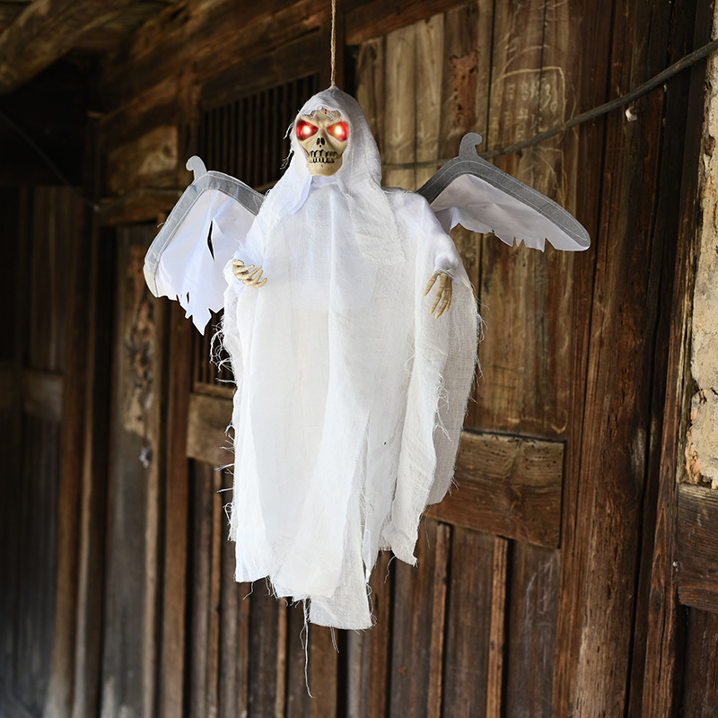 Halloween Ghost Hanging Voice Control Ghost Eyes Wings Movin