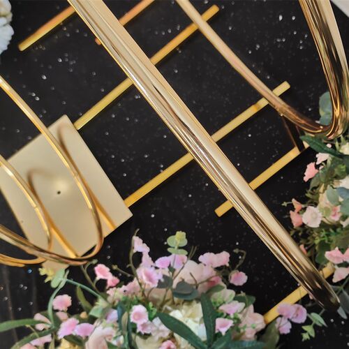 极速婚庆道具铁艺拱门圆环线帘圈空心圆单管圆圈吊顶婚礼场景布置