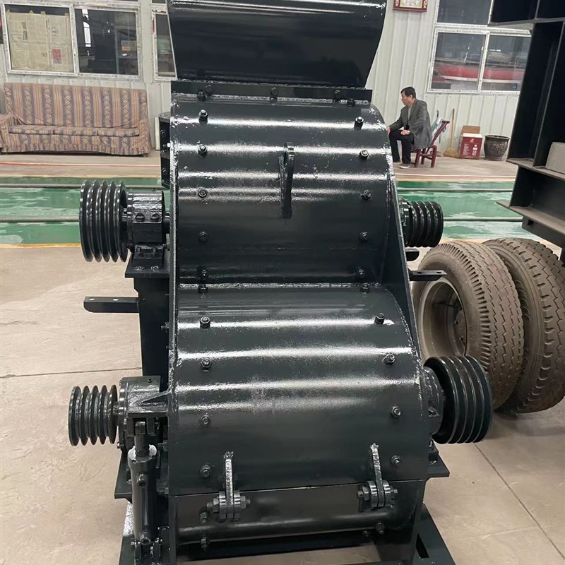 小型无底筛双击破 时产300吨双击式破碎机  双级锤式破碎机