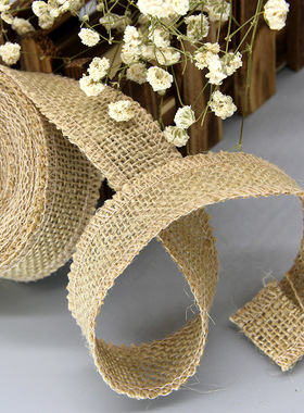 2 Meters Jute Burlap Hessian Rolls Rustic Vintage DIY Orname