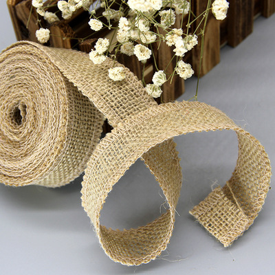 2 Meters Jute Burlap Hessian Rolls Rustic Vintage DIY Orname