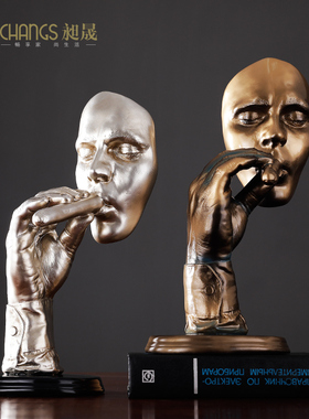 个性桌面吸烟者摆件创意酒吧生日礼物KTV吧台配饰夜店装饰工艺品