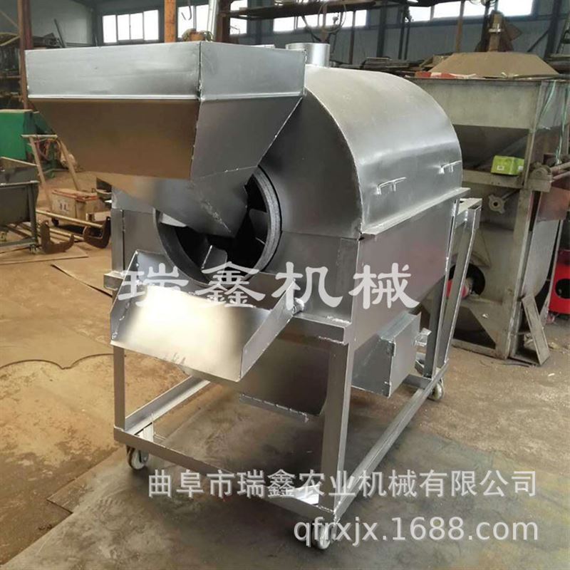 核桃50斤炒货机 电加热滚筒式炒松子机 花生瓜子炒锅机