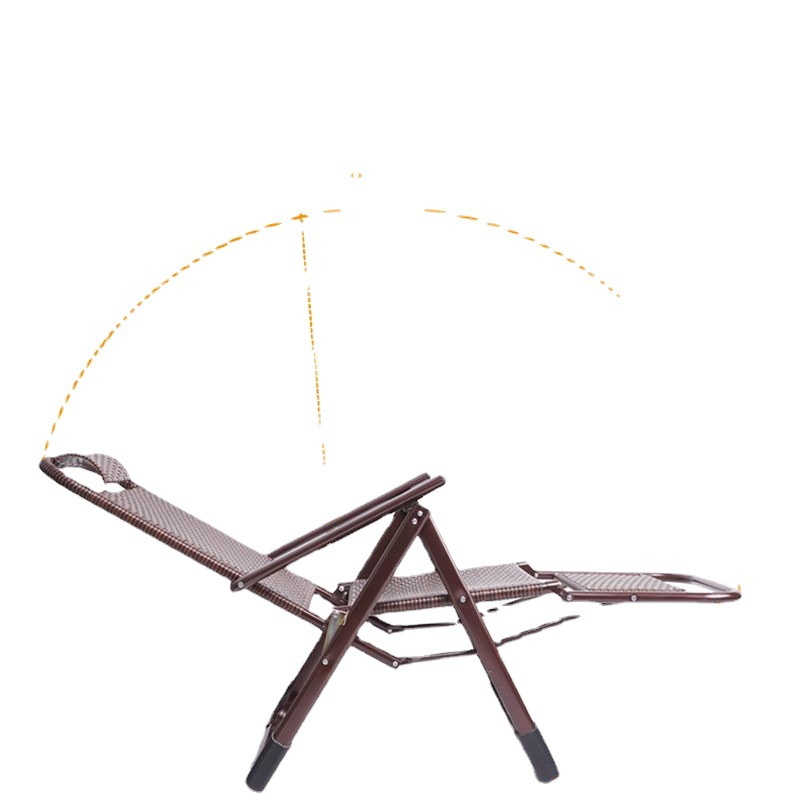 品折叠椅午休躺椅折叠椅子靠背藤编椅阳台休闲凉椅家用老人懒人椅