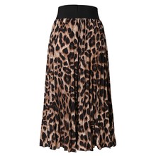 JAYCSOIN Sexy Women Skirt Women Leopard Print High Waist Ski